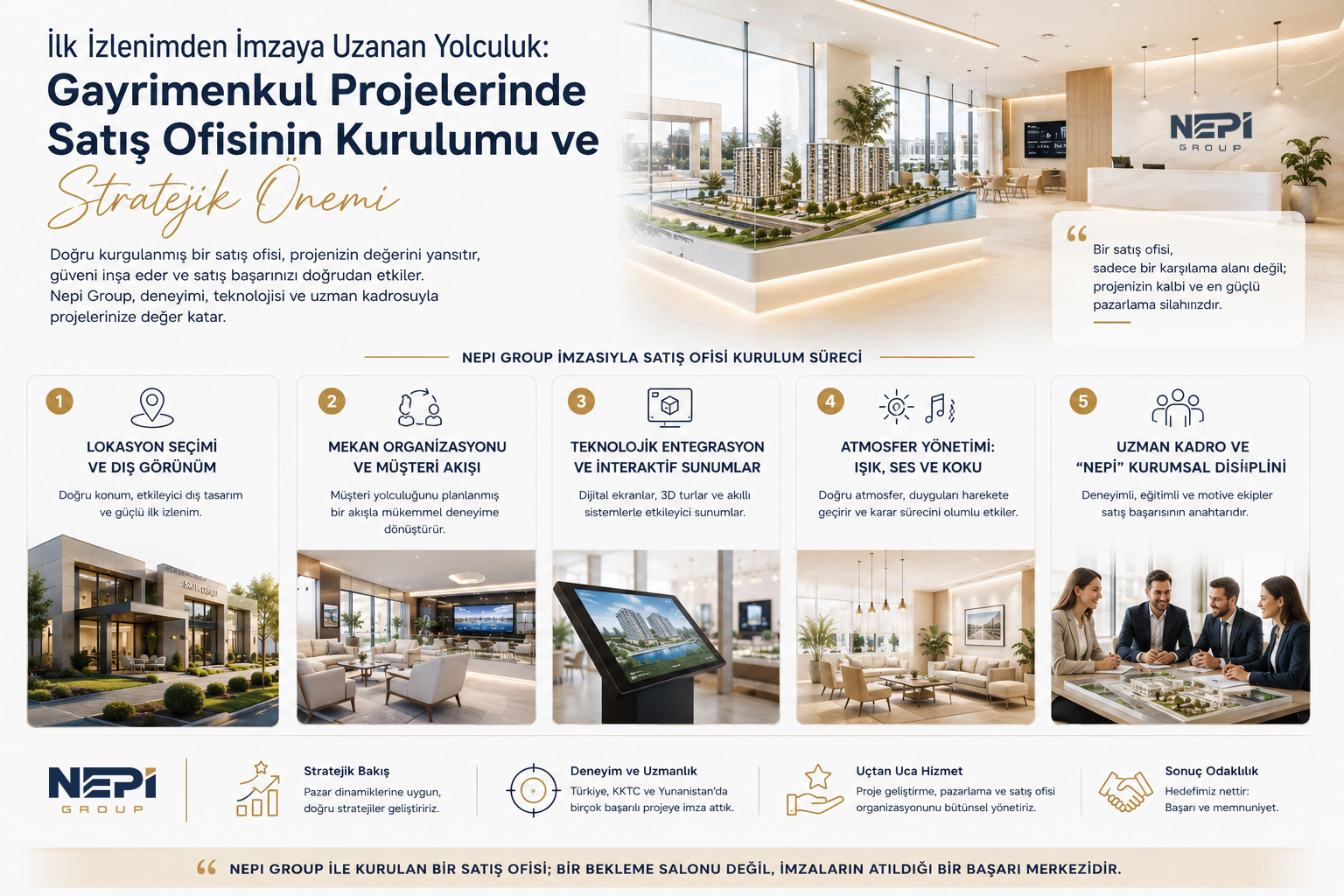 İlk İzlenimden İmzaya Uzanan Yolculuk: Gayrimenkul Projelerinde Satış Ofisinin Kurulumu ve Stratejik Önemi
